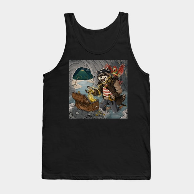 Curse of the Mermaid Gold Tank Top by AJIllustrates